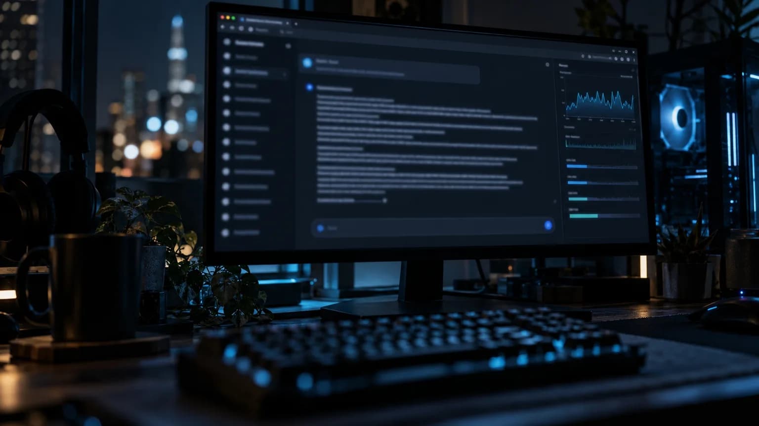 Strata kører en 125B-model på en gaming-PC